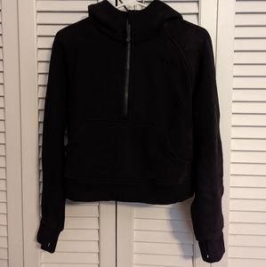 lululemon Scuba Oversized 1/2 Zip Hoodie Black XS/S